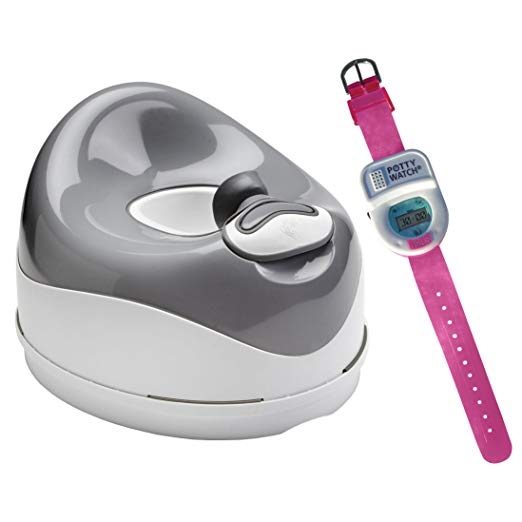 Prince Lionheart Cushiony PottyPOD Ash Grey with Potty Watch Timer, Pink