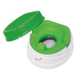 Deluxe Soft Potty Trainer & Step Stool (GREEN)