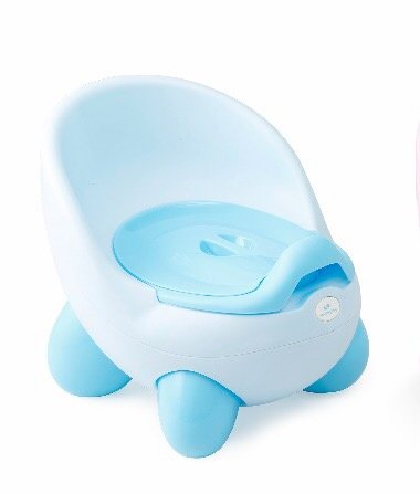 Potty Training Blue Eggy Potty - Great Modern Comfortable Toddler Potty with Cover - Fun for Potty Training Your Baby or Toddler to Use the Potty