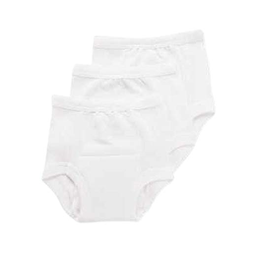 Training Pant in White (Pack of 3) Size: 3T