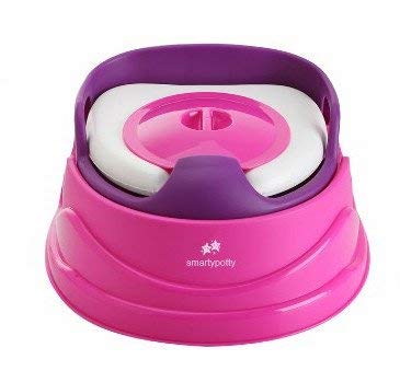 Potty Training System Pink & Purple Easy Potty 3-in -1 with Removable Bowl for Hassle Free Cleaning – Best for Potty Training Toddler or Baby – Colorful & comfortable Potty