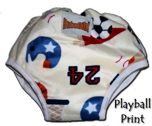 ADJUSTABLE Potty Training Pants/ Trainers/ Resuable & Washable Bamboo Minky One Size by BubuBibi - PLAYBALL SPORTS