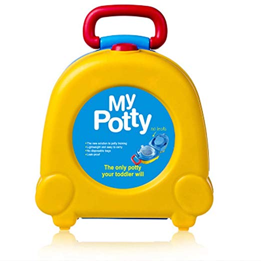 Baby Potties Children Travel Small Portable Toilet Outdoor Car Potty Training Seat Toilet (Yellow)