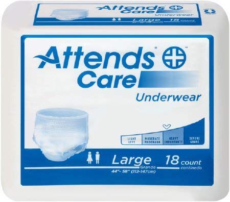 Attends® Regular Absorbency Protective Underwear, XL (58” to 68”, 210-250 lbs) -56 ct.