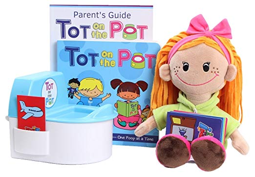 Potty Training with TOT On The Pot (Light Girl) - Complete Kit Includes Parent's Guide, Children's Book, TOT Doll, Toy Toilet & Activity Reward Cards | Pediatrician-Recommended | Play-Based Learning