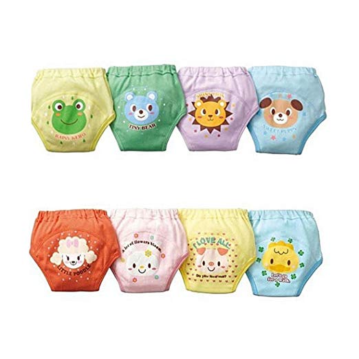 Potty Training Pants - TOOGOO(R)4 X Baby Toddler Girls Boys Cute 4 Layers Waterproof Potty Training Pants reusable 3-4 Years