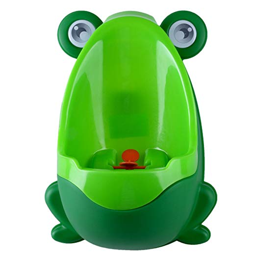 Aisport Cute Loverly Frog Baby Toilet Training Children Potty Urinal Pee Trainer Urine,Kids Toddler Urinal Encourages Your Child To Pee With This Removal Toddler Training Potty,Green