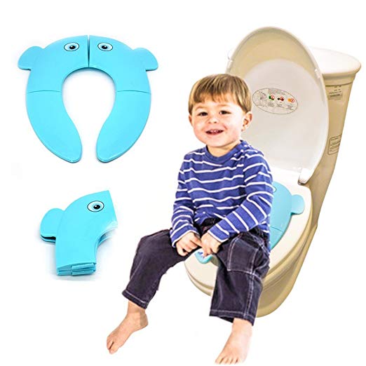 Toilet Potty Training Seat Cover,Kids Toddler Baby Seat Trainer Bathroom Children Urinal Pee Chair Baby Frog Step Ladder Boys Girl Tool