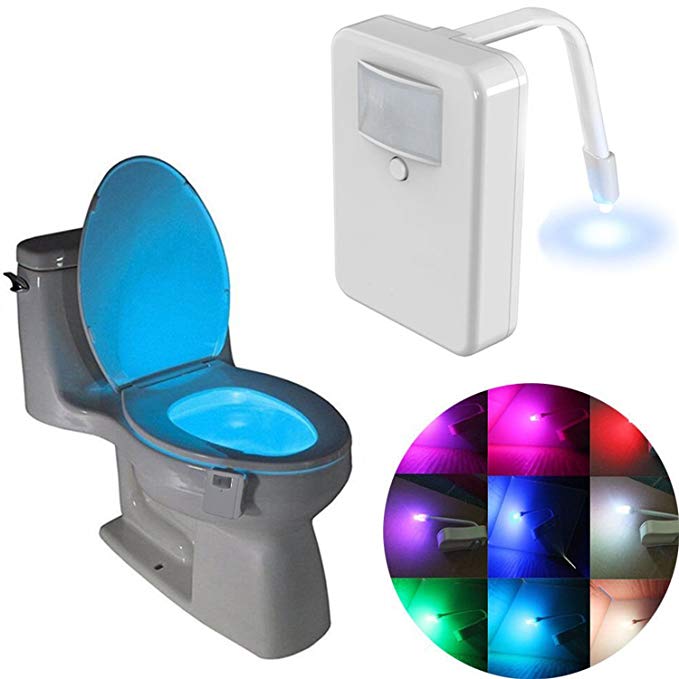 Toilet Light,Toilet Bowl Light, Led Motion Activated Toilet Night light, Potty Light, 16 Colors Changing Sensor Night Light for Potty Train