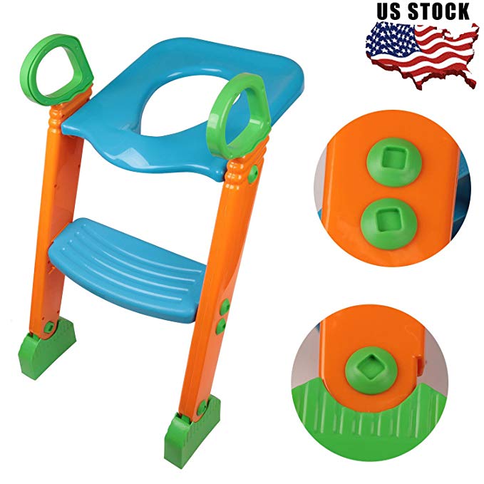 NEW Potty Training Seat with Step Stool Ladder for Child Toddler Toilet Chair