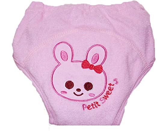 Collager 2pcs 5-layer Toddlers Baby Boys Girls Breathable Cotton Training Pants (95, Pink)