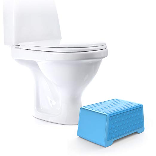 The EasyStool Children's Bathroom Toilet Stool and Sink Stool - Dual Height Multifunction Stool (Blue)