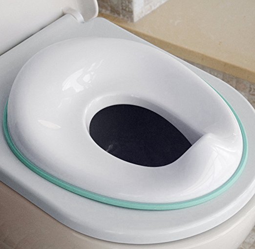 Potty Training Seat for Boys and Girls, Fits Round & Oval Toilets, Non-Slip with Splash Guard, Includes Free Storage Hook - Jool Baby