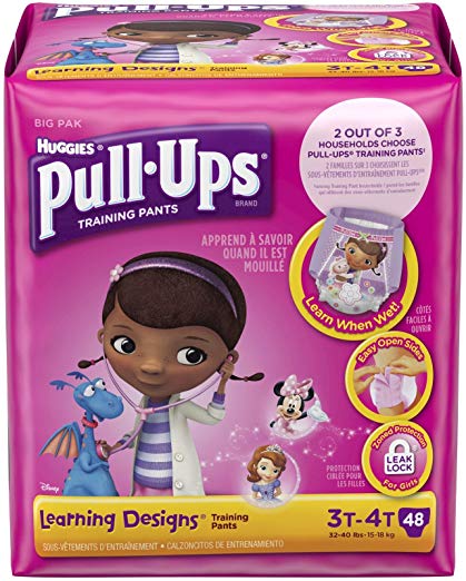 Huggies Pull-Ups Training Pants Learning Designs - Girls - 3T-4T - 48 ct