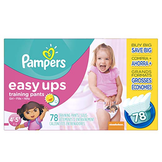 Pampers Easy Ups Training Pants Pull On Disposable Diapers for Girls Size