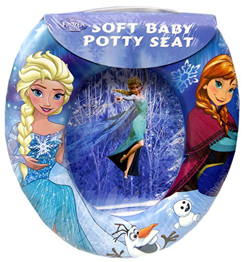 Child's Soft Cushioned Toilet seat (With cartoon characters) (Training Seat) (portable potty) (Frozen)