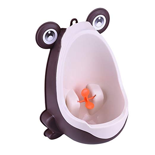 LianLe Frog-shaped Children Potty Toilet Training Kids Urinal for Boys Pee Trainer Bathroom Blue/Coffee/Green