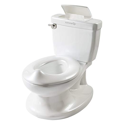 Summer Infant My Size Potty - Training Toilet for Toddler Boys & Girls - with Flushing Sounds and Wipe Dispenser