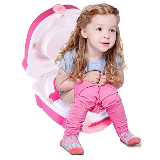 ONEDONE Portable Travel Potty Urinal for Boys and Girls Camping Car Travel - Perfect Mommy's Helper for Potty Training (Girl)