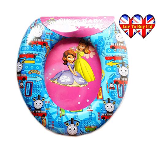 Child's Soft Cushioned Toilet seat (With cartoon characters) (Training Seat) (portable potty) (Thomas the Tank Engine)