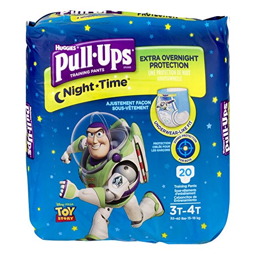 Huggies Pull-Ups Nighttime Training Pants for Boys, 20 Count