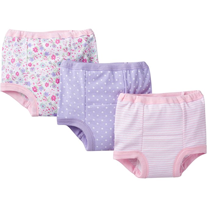 Gerber Little Girls' 3-Pack Training Pant - Hearts