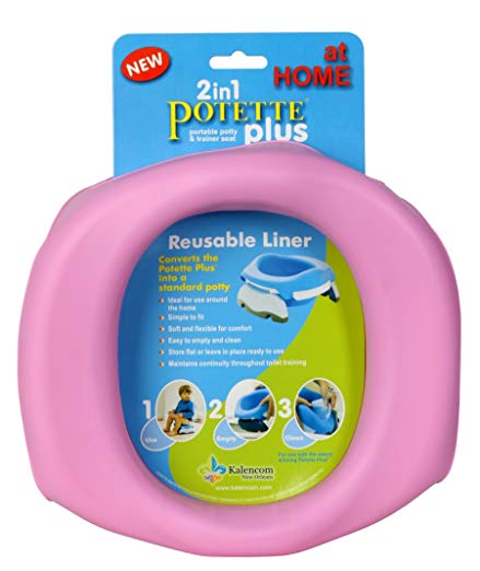 Kalencom Potette Plus At Home Reusable Liners, Pink (Discontinued by Manufacturer)