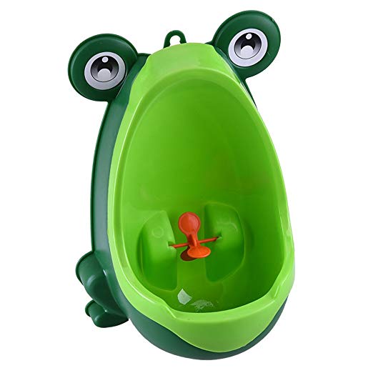 Yunt Cute Frog Children Potty Toilet Training Kids Urinal for Boys Pee Trainer Bathroom(Green)